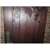 Image 11 : Carved Solid Wood Door w/ Arched Top 36"x1.75"x87"H