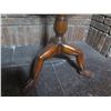 Image 4 : Theodore Alexander Table w/ Stud Accents & Wooden Pedestal Tripod Base 24" dia, 28"H