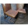 Image 3 : Qty 2 Warisan High-Back Chairs w/ Padded Seats & Backs  19"x22"x46"H