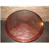 Image 2 : Warisan Round Carved Wooden Table 48"dia, 28"H