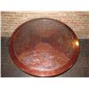 Image 2 : Warisan Round Carved Wooden Table 48"dia, 28"H