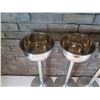 Image 2 : Qty 3 Sambonet Italy Wine Chiller Buckets on Pedestal Stands 9" dia, 24"H