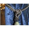Image 10 : Blue 2-Panel Curtain Set w/ Ties 160"x102"