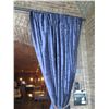 Image 8 : Blue 2-Panel Curtain Set w/ Ties 160"x102"