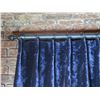 Image 2 : Blue 2-Panel Curtain Set w/ Ties 70"x102"