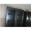 Image 2 : Wooden Display Cabinet w/ Glass Doors & Undershelves 35"x18"x74"H