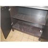 Image 8 : Wooden Display Cabinet w/ Glass Doors & Undershelves 35"x18"x74"H