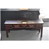 Image 1 : CHINESE CHING DYNASTY ELM BENCH W/OPEN WORK APRON