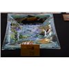 Image 1 : PEGGY KARR FUSED GLASS TROPICAL FISH SQUARE PLATE (DOES NOT INCLUDE STAND)