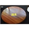 Image 1 : KOA LAZY SUSAN; SIGNED "KOA HAWAII ED'S WOODS" (20 3/4")