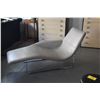 Image 2 : LEATHER LANDSCAPE CHAISE LOUNGE CHAIR BY B & B ITALIA W/STEEL FRAME
