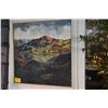 Image 1 : FRAMED OIL ON CANVAS, MOUNTAIN VIEW; SIGNED RUDOLPH (41 1/2" X 41 1/2")