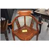 Image 1 : CHINESE HUALI CORNER CHAIR W/JADE CHINESE ACCENTS