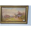 Image 1 : FRAMED WATERCOLOR; SIGNED 1938 (15" X 10")