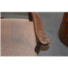 Image 4 : ANTIQUE OAK ROCKING CHAIR W/UPHOLSTERED SEAT