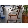 Image 5 : ANTIQUE OAK ROCKING CHAIR W/UPHOLSTERED SEAT