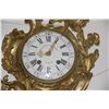 Image 2 : FRENCH BRONZE GILT WALL CLOCK, JOSEPHE DELAAN-A PARIS (13" X 23")