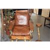 Image 2 : KOA, HORN & LEATHER CHAIR FROM PARKER RANCH