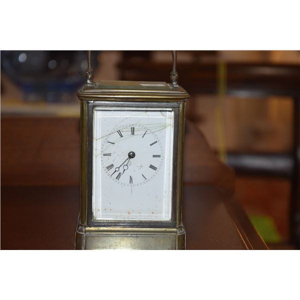 FRENCH BRASS CARRIAGE CLOCK, MOSER