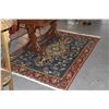 Image 1 : ORIENTAL RED/BLUE WOOL CARPET (54" X 79")