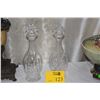 Image 1 : WATERFORD "COLLEEN" WINE DECANTER (13 1/2" X 4") & WATERFORD "KILDARE" WINE DECANTER (13 1/2" X 4") 