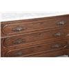 Image 3 : ANTIQUE AMERICAN 19TH CENTURY WALNUT SIDEBOARD W/FIGURED WHITE MARBLE TOP W/3 DRAWERS RAISED ON CAST