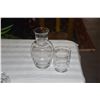 Image 3 : LEAD CRYSTAL CANDY DISH, COVERED BOX, COVERED JAR & WATER CONTAINER W/GLASS (4 PCS)