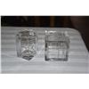 Image 4 : LEAD CRYSTAL CANDY DISH, COVERED BOX, COVERED JAR & WATER CONTAINER W/GLASS (4 PCS)