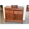 Image 4 : CHINESE ROSEWOOD CABINET W/2 DRAWERS & 2 DOORS (36" X 15" X 32")