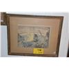 Image 1 : FRAMED TOULOUSE LAUTREC PRINT, DANCER (21 1/2" X 17 1/2")