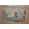 Image 2 : FRAMED TOULOUSE LAUTREC PRINT, DANCER (21 1/2" X 17 1/2")