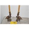 Image 1 : FOO DOG CANDLE STICKS (2 PCS)