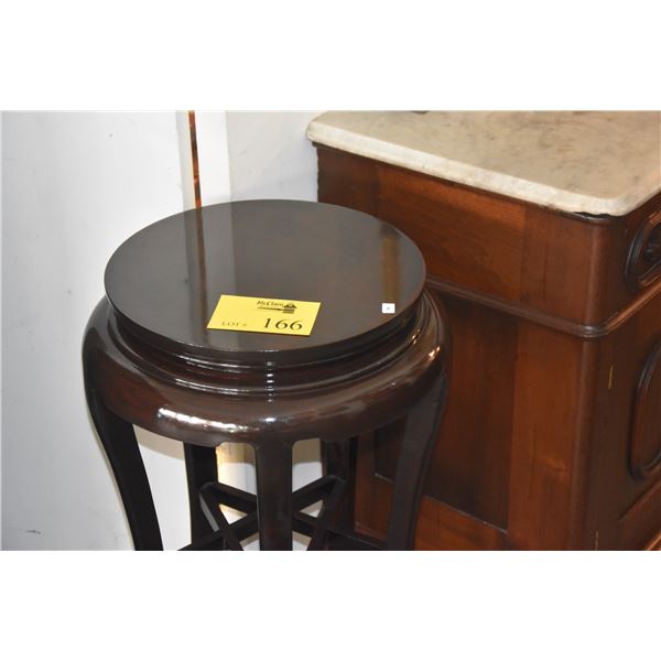 ROUND WOOD SIDE TABLE/STAND (29 )