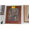 Image 1 : FRAMED THAI POLYCHROME PAINTING OF RAMA FIGURES (18" X 21 1/2")