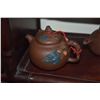 Image 2 : YIXING TEA POTS; SIGNED MARKS FROM CHINA (4 PCS)