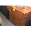 Image 2 : CHINESE ROSEWOOD ALTER STYLE CABINET W/2 DRAWERS & 2 DOORS (40" X 36")