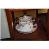 Image 6 : MIXED LOT: ASSORTED TEA CUPS & SAUCERS, CREAMER & SUGAR, CHOPSTICK RESTS & SILVER BOX (MADE IN OCCUP