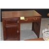 Image 1 : VINTAGE CHINESE HARDWOOD DESK W/3 DRAWERS (1 W/FILE DRAWER) (42" X 23" X 31")