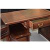 Image 4 : VINTAGE CHINESE HARDWOOD DESK W/3 DRAWERS (1 W/FILE DRAWER) (42" X 23" X 31")