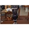 Image 2 : VINTAGE AMETHYST CUT TO CLEAR CUT GLASS VASE (22" X 8")
