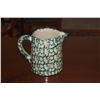 Image 2 : CERAMIC ASPARAGUS CANISTER (PORTUGAL), CERAMIC CABBAGE CANISTER, GREEN & WHITE CERAMIC PITCHER & 3 H