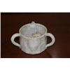 Image 3 : CERAMIC ASPARAGUS CANISTER (PORTUGAL), CERAMIC CABBAGE CANISTER, GREEN & WHITE CERAMIC PITCHER & 3 H