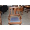 Image 6 : VINTAGE WOOD CHAIRS (2 ARM & 3 SIDE) (5 PCS)