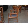 Image 7 : VINTAGE WOOD CHAIRS (2 ARM & 3 SIDE) (5 PCS)