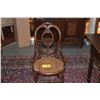 Image 1 : VINTAGE WOOD SIDE CHAIR W/CANE SEAT