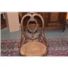 Image 2 : VINTAGE WOOD SIDE CHAIR W/CANE SEAT