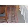 Image 5 : VINTAGE IRANIAN HAND KNOTTED WOOL PILE RUG, BURGUNDY RED FIELD W/CENTER FLORAL MEDALLION SURROUNDED 