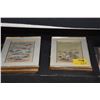 Image 1 : JAPANESE KIMONO PRINTS IN GOLD FRAMES (1 CRACKED GLASS) (7 PCS)