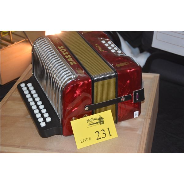 HOHNER ERICA ACCORDION W/STRAPS & MUSIC BOOKS