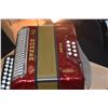 Image 3 : HOHNER ERICA ACCORDION W/STRAPS & MUSIC BOOKS